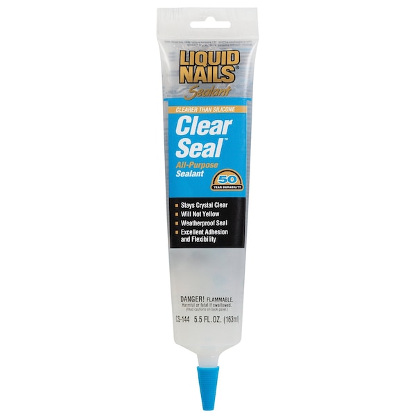 Liquid Nails Liquid Nails Low Strength Rubber Clear Sealant 5.5 oz CS144 5.5-OZ - main